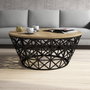 Hanah Home Stil Metal Ferforje - Oak